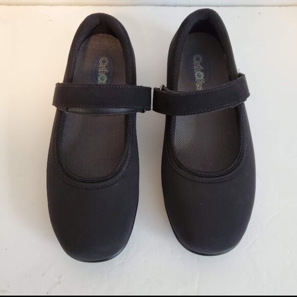 Orthofeet Springfield Black Mary Jane Diabetic Comfort Shoes 7.5 XX Wide 4E #827 - Picture 3 of 13